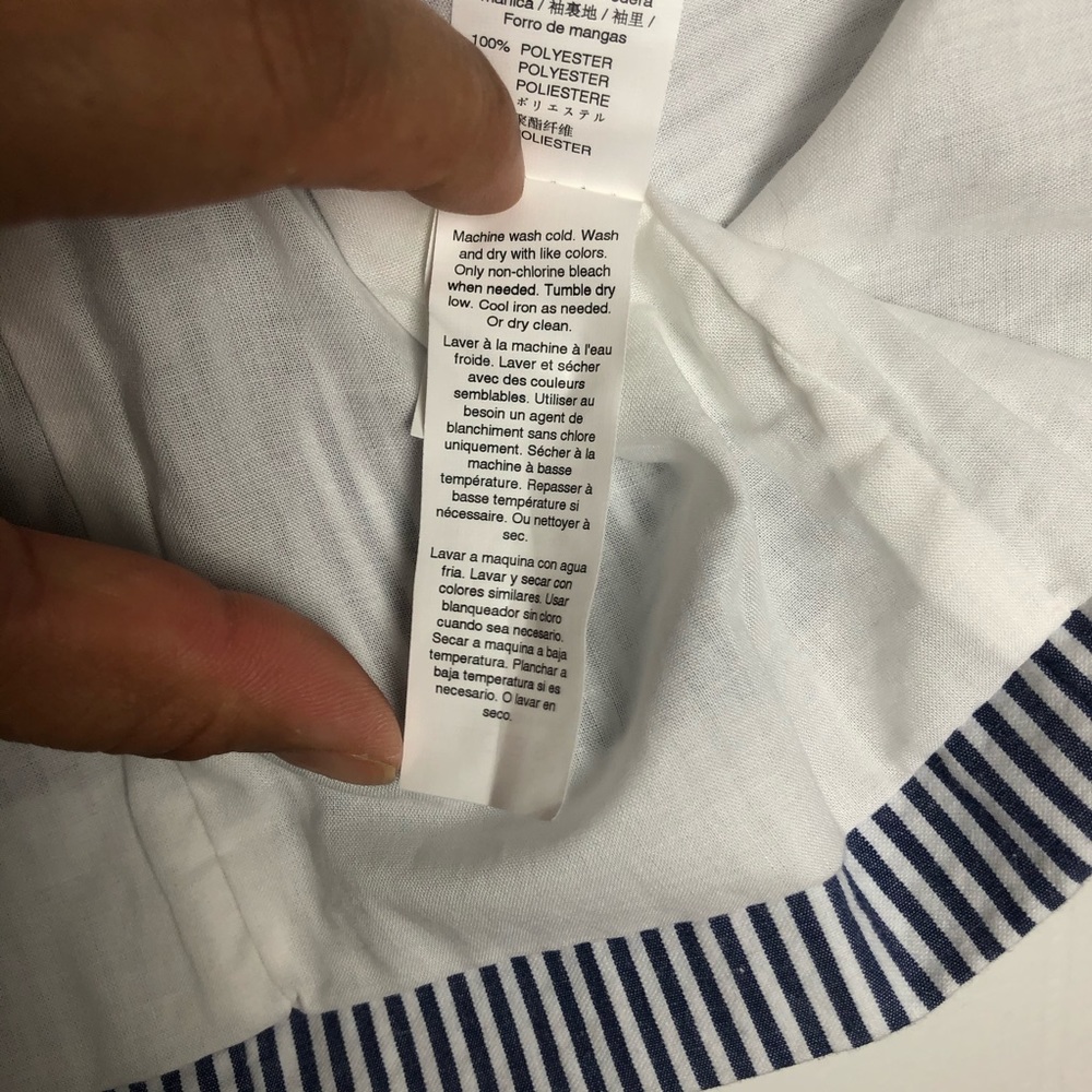 NWT GAP. SEERSUCKER DARCK CHAMBRAY JACKET BLAZER SIZE. 2 - Picture 11 of 16